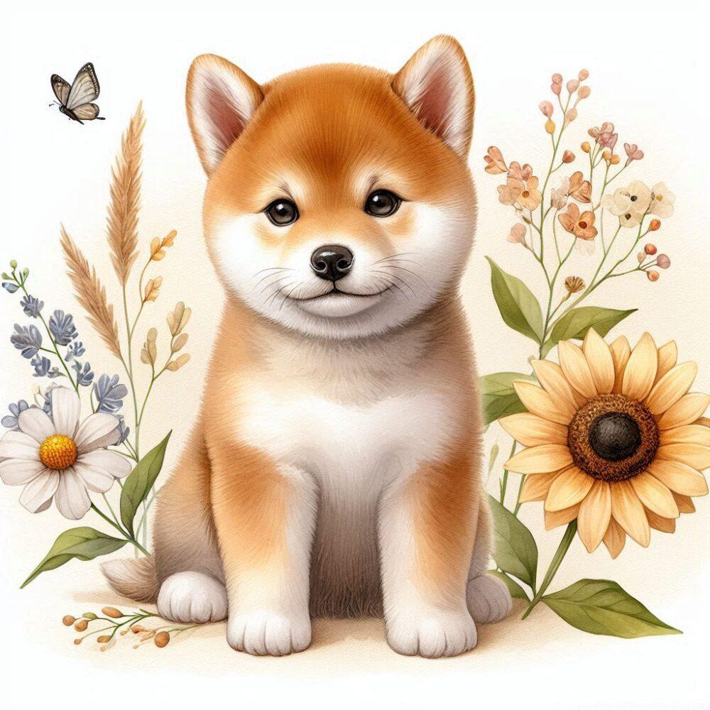 かわいい犬、遊び方、塗り絵